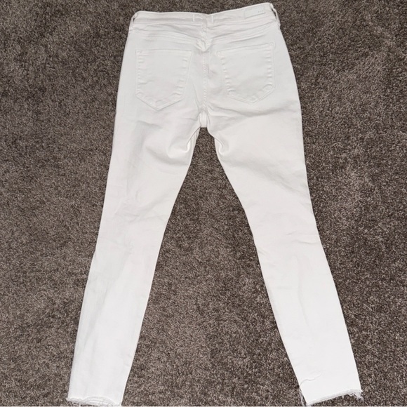 Abercrombie and Fitch Harper Distressed White Jeans - Picture 2 of 4